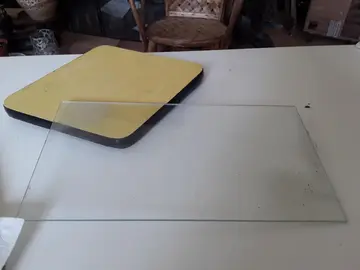 6 plaques de verre