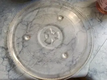 Plateau micro ondes verre