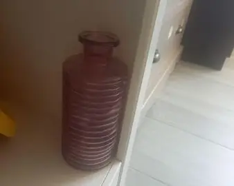 Vase violet en vert a laver