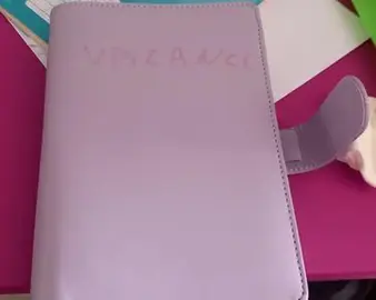 Carnet violet bon état organisateur