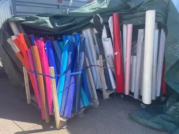 lot important rouleau adhésif de couleur