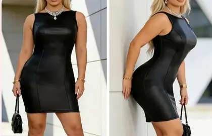 robe simili cuir