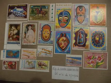 Timbres de GUINEE EQUATORIALE. Lot n° 2 du 3/07/26.