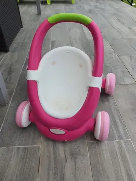 trotteur poussette Minikiss smoby