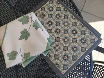nappe ronde et 6 set de table