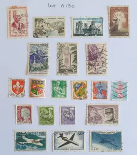 Lot A130 timbres France année 1960