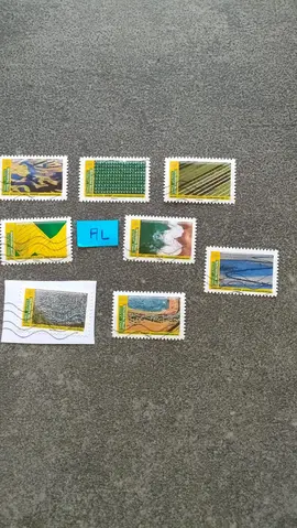 Timbres français série "mosaïques de paysage" lot ALs