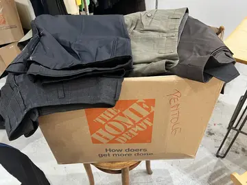 carton de vêtements pour homme