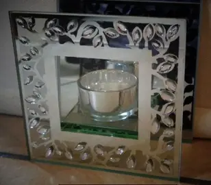 bougie miroir décoratif