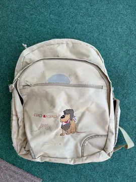 sac à dos beige