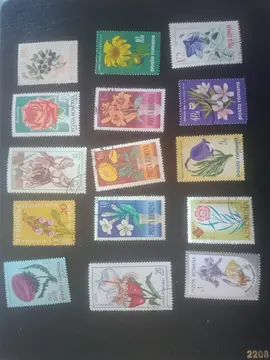 Timbres // Roumanie - Fleurs