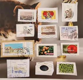 Lot de timbres français oblitérés