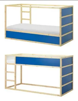 Lit enfant Ikea Kura bleu