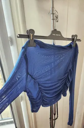 Top bleu taille S