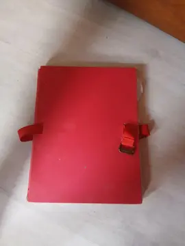 pochette rouge,feuilles,pochettes plastiques etc...