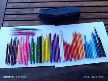 crayons de couleurs+ trousse