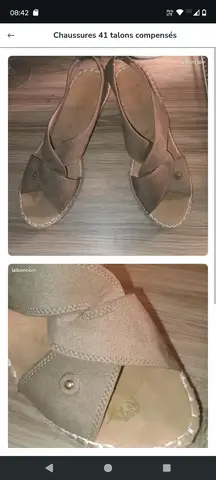chaussures talons compensés 41 neuf
