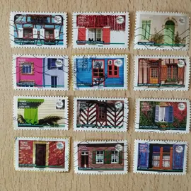 Timbres Habitats typiques série complète