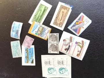lot unique timbres USA