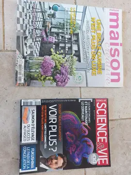serie de magazines de déco et sciences et vie .années env 2015 env 30 exemplaires de chaque