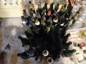 bouteilles à champagne ou cidre