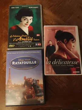 3 DVD : Délicatesse, Ratatouille, Amélie Poulain