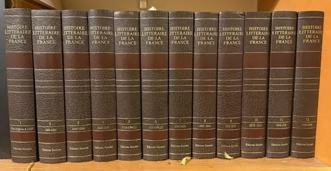 Histoire littéraire de la France, éditions sociales 1974-1980 - Complet en 12 volumess TBE
