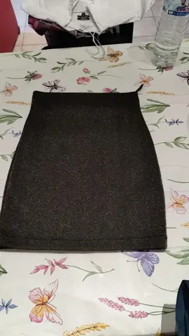 jupe femme 3436 noir et doree