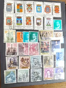 page unique timbres Espagne