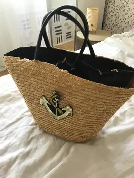 sac cabas en paille