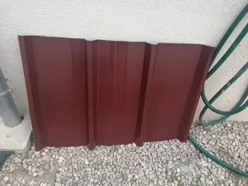 2 plaques bac acier (chute,)