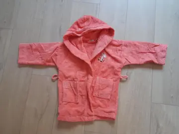 peignoir orange 2 ans