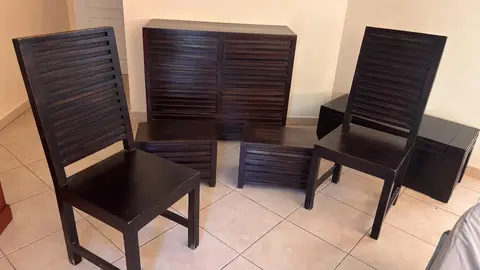 Ensemble de chambre en Chêne Wenge