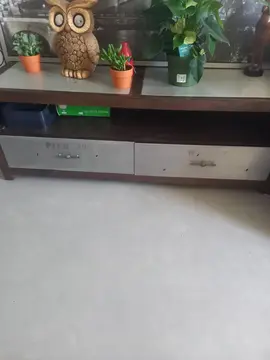 meuble tv gris et bois
