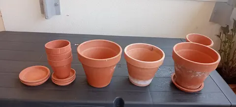 pots de fleurs en terre cuite