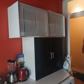 2 meubles de cuisine, bureau enfant, canapé, mezzanine metal ikea,petite armoire