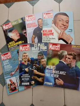 Paris match. Mbappé, Deschamps, Griezmann... des années 2016, 2018, 2021, 2022.