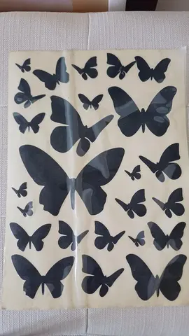 Planche de stickers papillons