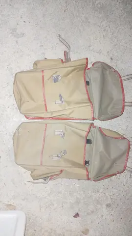 Paire de petites sacoches vélo en skai