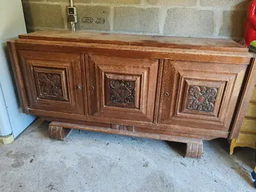 Buffet ancien en effilade