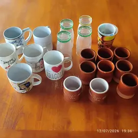 Verres, mugs, pots de yaourt