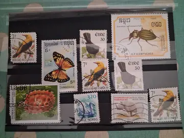 Timbres FAUNE INSECTES