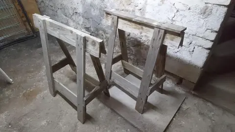 Tréteaux en bois