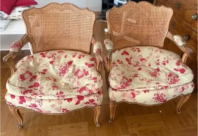 fauteuils cannés style Louis XIV
