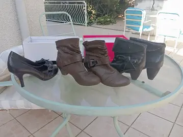 3 paires de chaussures femme taille 41