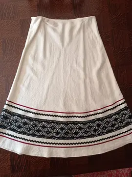 jupe blanc cassé