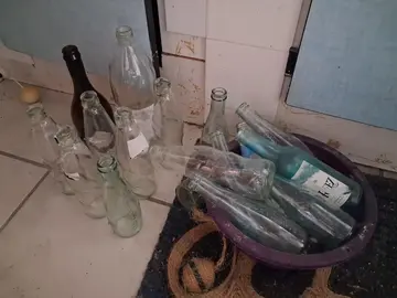 bouteilles en verre