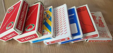 lot de cartes à jouer