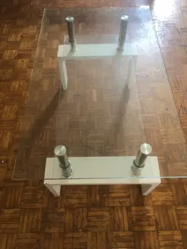 table en verre