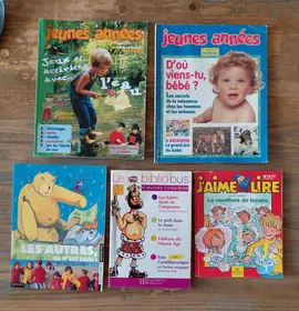 lot de livres en magazines jeunesse